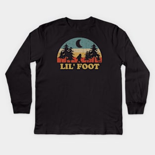 Lil' Foot - Baby Bigfoot Kids Long Sleeve T-Shirt